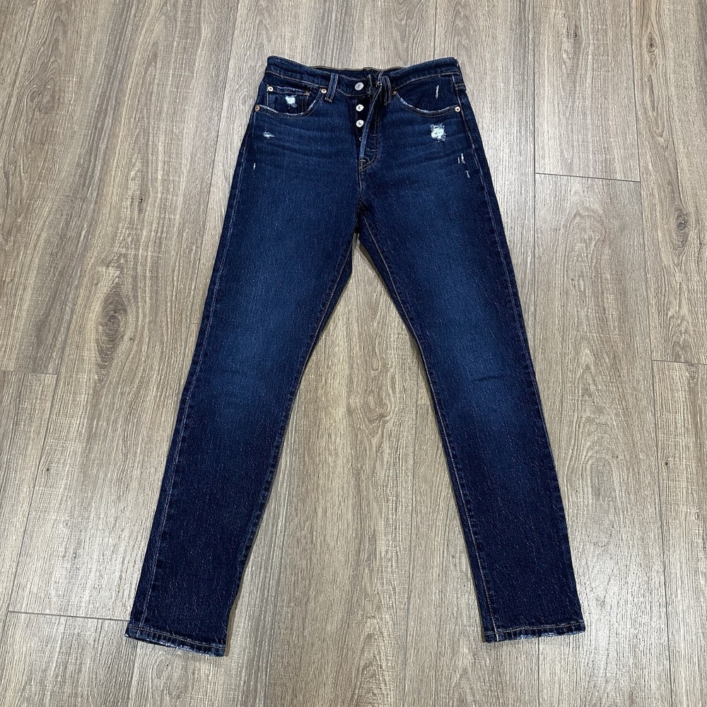 Levi's 501 S Skinny Jeans Button Fly Classic Women's L Inseam 28"